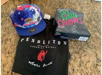 Mens XL Pendleton  Tshirt, New California Hat And Game