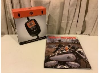 New Harley Davidson Battery Tender And Coffee Table Book
