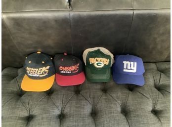 Lot Of NFL And MLB Vintage Hats And Snapbacks