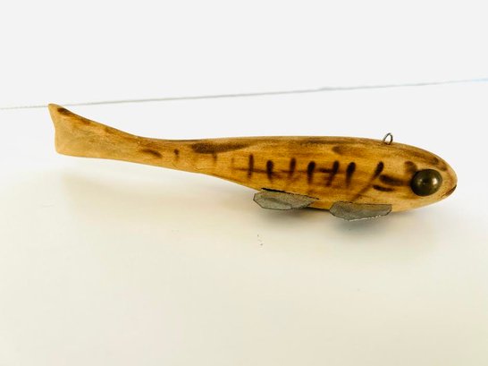 Vintage Fish Decoy Wood Carved