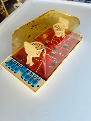 MidCentury Toy. Basketball Hoops Plastic Action Toy