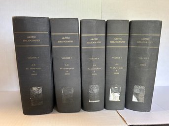ARCTIC BIBLIOGRAPHY - Dept Of Defense Vol. III, IV, V, VI, VII W/Maps, 1957