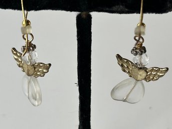 Handmade Angels Earrings In Lucite