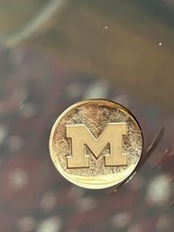 TIFFANY & Co. Marked 585 Stands For 14K Gold Wolverines Of Michigan University Tie Pin