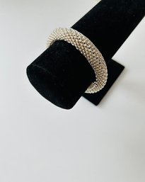 Tiffany & Co. 925 Sterling Silver Basket Weave  Somerset  Mesh Bracelet