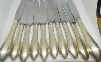 Sterling Silver Handle (10)  Knives No Monograms Reed & Barton