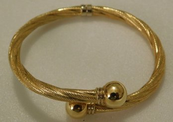 18 KT Gold Snap Bracelet Italy  10.5 Grams