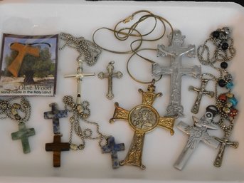 Collection Of 12 Religious Crosses