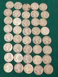 40 Washington Quarters Silver