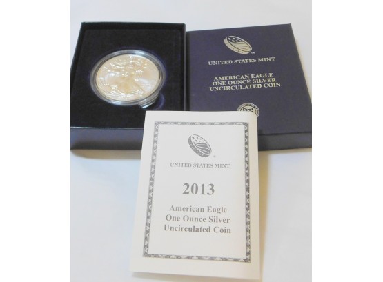 2013 American Silver Eagle Silver Dollar Uncirculated