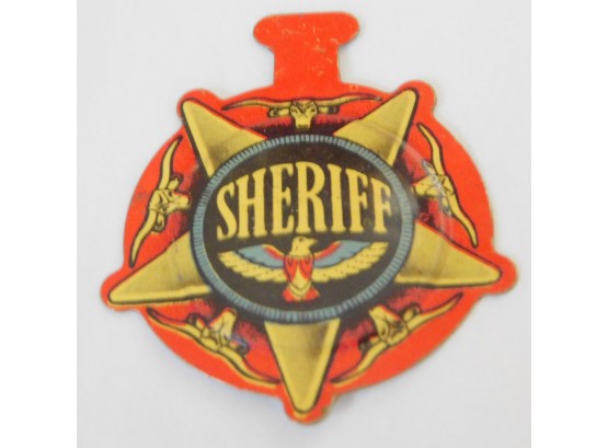 Post Raisin Bran Ceral Metal Sheriff Badge