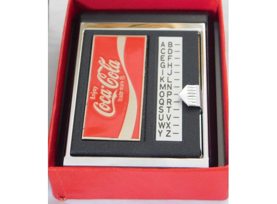 Coca Cola Coke Mini Telephone Address Rolodex Advertising Unused