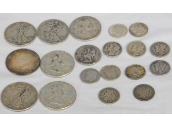 Mixed Lot US Silver Coins $4.85 Face Value
