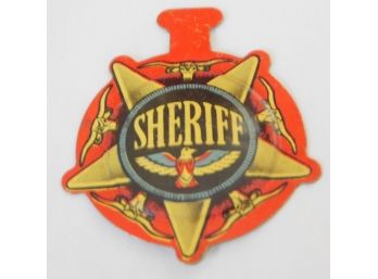 Post Raisin Bran Ceral Metal Sheriff Badge