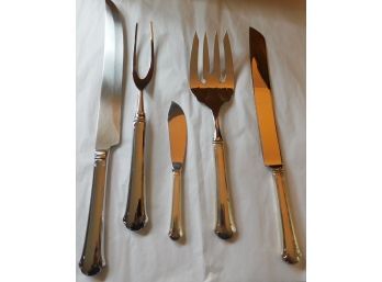5 Towle Sterling Handle Chippendale Serving Pieces