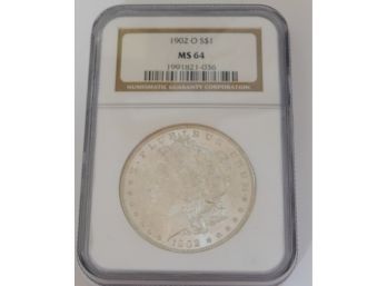 1902 O Morgan Silver Dollar NGC MS 64
