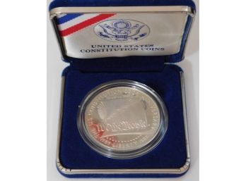 1987-S Silver Proof Dollar US Constitution Commemorative Coin 200th Anniversary