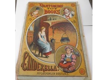 Pantomime Toy Books Cinderella Orthe Little Glass Slipper Vintage