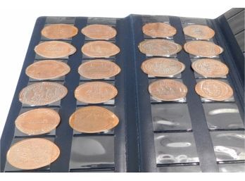 20 Pressed Elongated Crushed Penny Cents