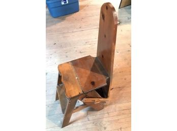 Handcrafted Vintage Wooden Folding Chair - Ironing Board