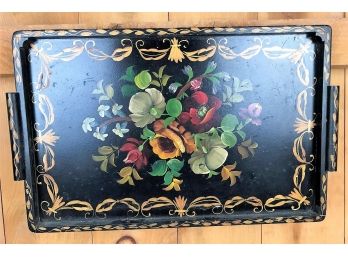 Antique Painted Wooden Tray Hanging Decoration