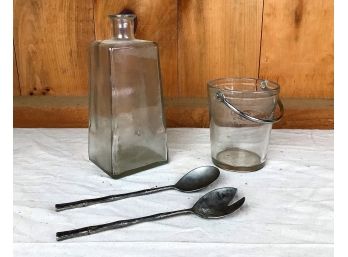 Vintage Glassware, Serving Silverware