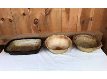 Large Stoneware Baking Dish Set