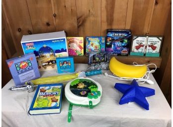 Children's Books, Toys, And Night Lights (tested And Working)