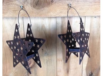 Hanging Metal Star Decorations