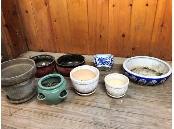 Ceramic, Porcelain Garden Pots