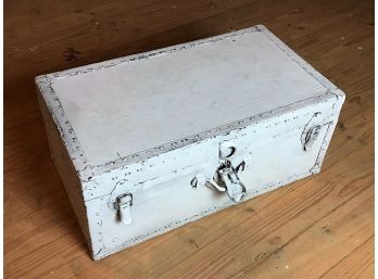 Vintage Painted Suitcase Luggage - 30 X 17 X 13 In.