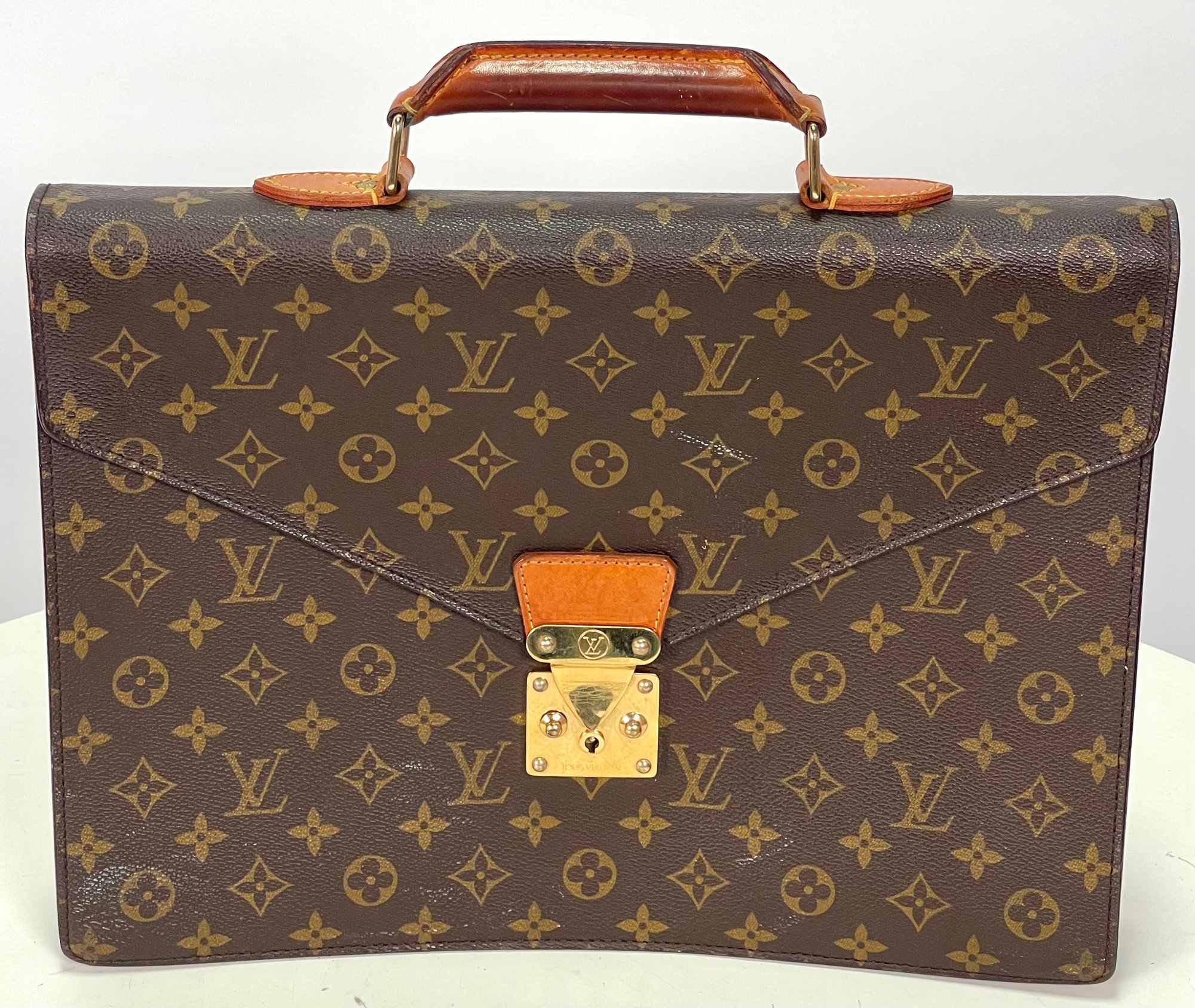 Louis Vuitton Vintage Monogram Brown Serviette Conseiller