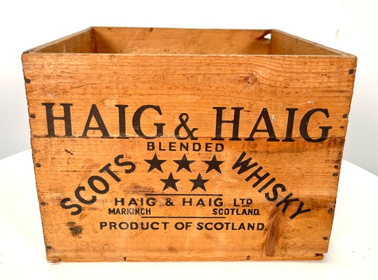 Vintage Wood Crate Wood Whiskey Box Scotch Whisky Crate 