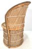 Boho Fabulous Vintage Wicker Barrel Bucket Chair #1