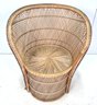 Boho Fabulous Vintage Wicker Barrel Bucket Chair #2