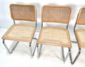 Set Of 4 Mid Century Modern Marcel Breuer Style CESCA Chairs