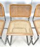 Set Of 4 Mid Century Modern Marcel Breuer Style CESCA Chairs