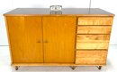 MCM 1950s Maple Cabinet