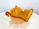 Vintage Amber MURANO Glass Bowl Italy