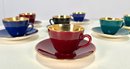 Vintage Royal Copenhagen ' Confetti ' Demitasse Set  8 Cups / Saucers