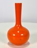 Mid Century Modern Ceramic Orange Vase