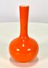 Mid Century Modern Ceramic Orange Vase