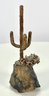 Vintage Metal Cactus Sculpture