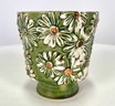 Vintage Ceramic Daisy Planter