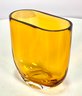Mid Century Modern Yellow Glass Vase