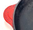 LE CREUSET Red Enameled Cast Iron Skillet / Frying Pan #30
