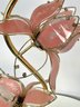Vintage 1980s Glass Petals Flower Table - Missing 2 Glass Petals #2