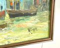 Large MCM Art Painting Signed ROVAN