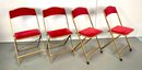 Vintage Set Of 4 A. FRITZ & Co Folding Chairs