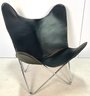 Contemporary Chrome & Leather Mid Century Style Butterfly Chair Ralph Lauren?